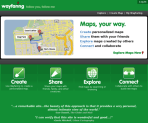 wayfaring.com: Wayfaring
Create your own personalized maps, explore maps created by others