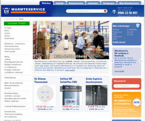 cvketel.net: Centrale verwarming (cv ketel) en sanitair en meer bij Warmteservice
Warmteservice verkoopt alle bekende merken CV ketels, radiatoren, vloerverwarming, convectorputten, sanitair en dakbedekking tegen vaste lage prijzen.