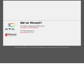vibrasuite.com: http://www.vibrasuite.com
VibraSuite is a suite of engineering software brought to you through a partnership between ATA Engineering, Inc. and Vibrant Technology, Inc.