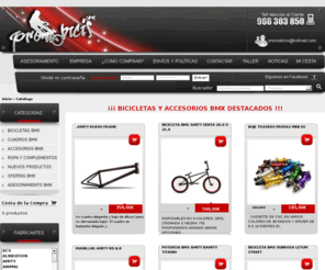 promobicis.com: Tienda de BMX Online | Promobicis - Bicicletas BMX - Accesorios BMX
Tienda de BMX Online especializada en bicicletas y accesorios BMX: WTP, Profile, Amity, Odyssey, Primo, Premium, Fly, GT, Haro, etc.