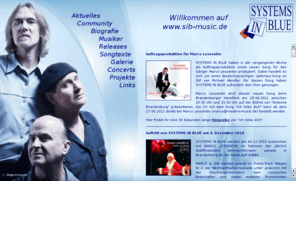 sib-music.de: SIB music.de ::: Systems In Blue
Systems In Blue (SIB) - Die Internetseite ber die Produktionen des Produzenten-Teams