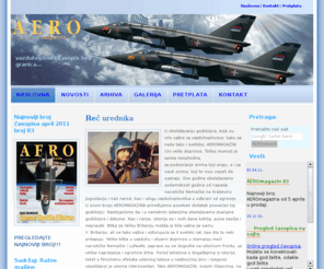 aeromagazin.rs: Aeromagazin on the web
AEROmagazin on the web, casopis za popularizaciju vazduhoplovstva