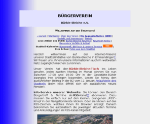 buerkle-bleiche.net: Bürgerverein Bürkle-Bleiche – Willkommen auf der Startseite!
Willkommen auf der Webseite des Bürgervereins Bürkle-Bleiche (BVBB).