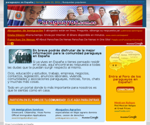 paraguayos.com.es: Paraguayos en España
website sobre inmigración con noticias dedicadas a los extanjeros paraguayos en españa
