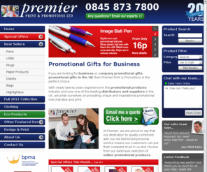 promotional-gifts.com: Promotional Gifts | Promotional Items | Business Promotional Items |
The UK's Leading Business Promotional Gifts Company, offering the best value and best quality promo merchandise. Latest Offers Online Today>>>