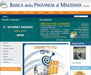 bancaprovinciamacerata.it: Banca Provincia di Macerata
sito della banca della provincia di Macerata, sito ufficale