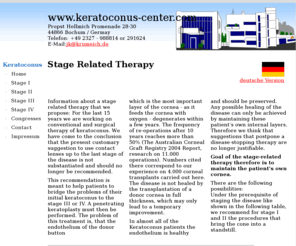 keratoconus-center.com: Keratokonus Center - Therapie des Keratokonus - Stadien entsprechend
Stadien entsprechende Therapie des Keratokonus