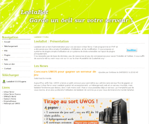 leelabot.com: LeelaBot : Garde un oeil sur ton serveur
LeelaBot : Site officiel du bot de gestion de serveur UrbanTerror