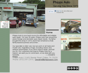 phippsauto.com: Phipps Auto
Auto repair service Dallas car repair classic cars