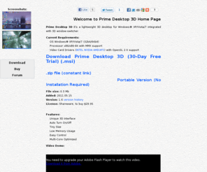 primedesktop3d.com: 3D Desktop for Windows® XP/Vista/7
 