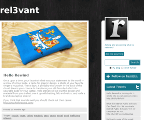 rel3vant.com: rel3vant
Asking and answering what is relevant?