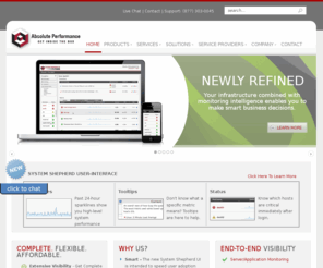 absolute-performance.com: Application Performance Monitoring Service and Solutions | Absolute Performance, Inc.
Absolute Performance provides innovative Application Performance monitoring service and solutions that are built to provide meaningful real-time data to optimize your IT infrastructure and exceed end-user expectations.