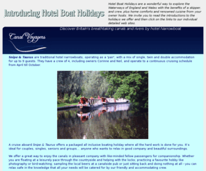 bargeholidayuk.com: Introducing Hotel Boat Holidays
