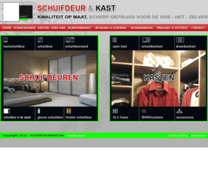 schuifdeurkast.be: Schuifdeuren en Kasten
Schuifdeuren en Kasten voor de doe-het-zelver