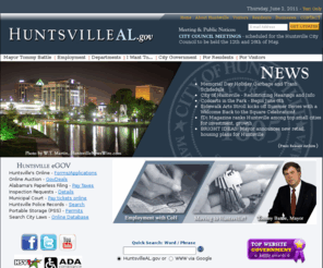 hsvcity.net: City of Huntsville, Alabama *** Huntsville *** Alabama *** HuntsvilleAL.gov
Located in North Alabama in the heart of the Tennessee Valley, Huntsville is a thriving community with roots dating back to the old cotton row days through the boom of the 1970's NASA program.  There is something for everyone in Huntsville.  The Star of Alabama!