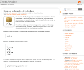 manelperez.com: Blog tecnológico con ejemplos prácticos | TecnoRetales
Blog tecnológico que recoge experiencias y ejemplos prácticos con código útil para programadores, administradores de sistemas, webmasters...