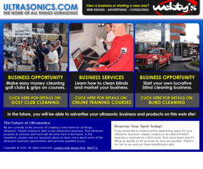 ultrasonics.com: Ultrasonics.com - The Home of All Ultrasonic Businesses, Products & Services
Ultrasonics are our life. Looking for ultrasonic business opportunities, products & services? This is the home of all things ultrasonic.