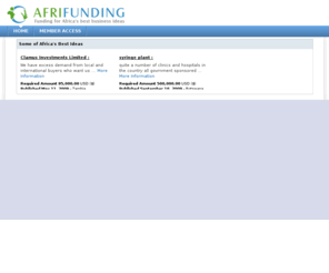 afrifunding.com: Afrifunding
Afrifunding is Matching Global Investors with Entrepreneurs in Africa