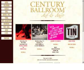 centuryballroom.com: Century Ballroom and Cafe, home to Swing and Salsa Dancing in Seattle
Century Ballroom:  Seattle Swing Salsa.