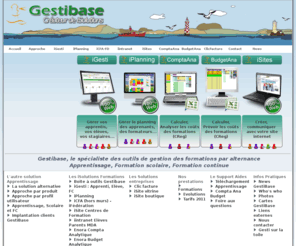 gestibase.info: Logiciel de gestion de CFA et centres de formation par alternance : Gestibase
iCFA, logiciel de gestion de CFA ou centre de formation par alternance est une des iSolutions logicielles développées par Gestibase.