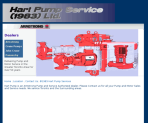 hartpumpservice.com: Hart Pump Services, Pump and Motor service in Toronto,Canada.Armstrong Authorized dealer and service.
Hart Pump Service for pumps and motors in the Toronto Area