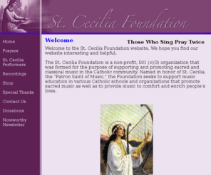 stceciliafoundation.com: St. Cecilia
St. Cecilia Foundation