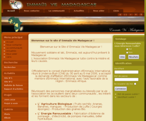 emmaus-madagascar.org: Bienvenue sur le site d' Emmaüs Vie Madagascar !
Joomla! - the dynamic portal engine and content management system