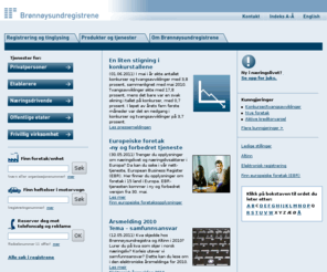 registrene.biz: Brønnøysundregistrene
Norges sentrale registeretat med ansvar for en rekke nasjonale kontroll- og registerordninger. Brønnøysundregistrene har et spesielt ansvar for forenkling av næringslivets kontakt med det offentlige.