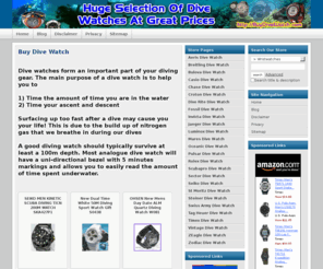 buydivewatch.com: Buy Dive Watch
Buy Dive Watch