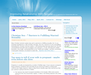 connectspouse.com: Improving Relationship With Spouse
Tips on Improving Your Relationship With Your Spouse