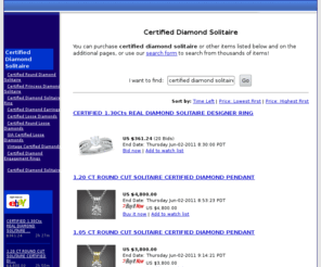 crtfd.com: Certified Diamond Solitaire
Certified Diamond Solitaire