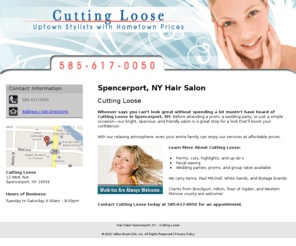 cuttingloosehairdesigns.com: Hair Salon Spencerport, NY - Cutting Loose
Cutting Loose provides Hair Salon Services to Spencerport, NY.  Call 585-617-0050 for details about our services.