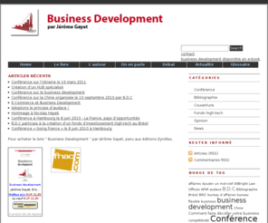 le-business-development.com: Non Classé | Le business development
Blog de Jérôme Gayet au sujet du Business Developement