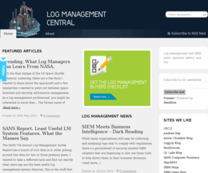 logmanagementcentral.com: Log Management Central | Log management and SIEM news, opinions, advice, and fun
Log management and Security information management news, articles, and reviews. Stop hackers and breaches with log management!