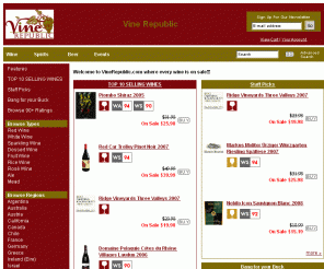 vinerepublic.com: Vine Republic
At Vine Republic, every wine is on sale. Grab our great finds and staff picks quick!