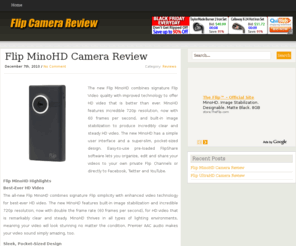 flipcamerareview.net: Flip Camera Review
Review of Flip Cameras