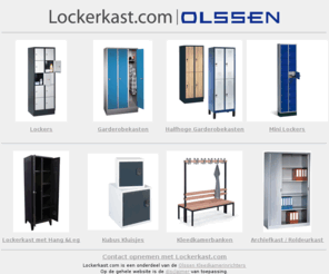 lockerkast.com: Lockerkast.com uw leverancier van lockerkasten, lockers, kluisjes, garderobekasten en kleedkamerbanken
Leverancier van stalen lockers, garderobekasten, archiefkasten, werkkasten en kantoormeubilair, voor zeer aantrekkelijke prijzen!