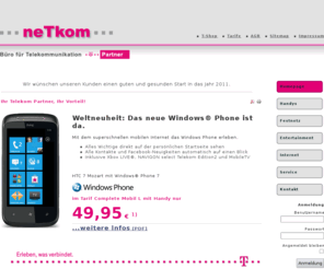 netkom-net.com: Ihr Telekom Partner, Ihr Vorteil!
neTkom - Büro für Telekommunikation. Ihr Telekom Partner in Andernach und Windhagen.