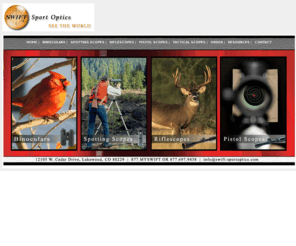 swiftsport-optics.com: Welcome to Swift Sport Optics
For over Eighty years Swift has continued to provide high quality,innovative optical products helping generations of Birders, outdoorsmen, Students and Educators magnify and observe the world.