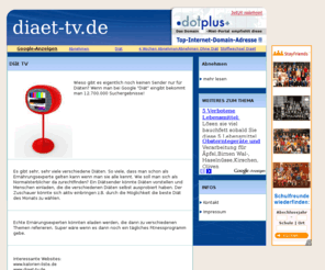 diaet-tv.de: Diät Fernsehen
Diät TV