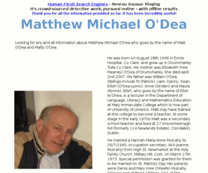 mattodea.info: Matthew Michael O'Dea
Matthew Michael O'Dea