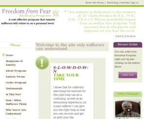 panicfree.co.nz: panicfree.co.nz - Freedom from Fear Recovery Program
