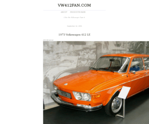 vw412fan.com: vw412fan.com
A site dedicated to the Volkswagen Type 4