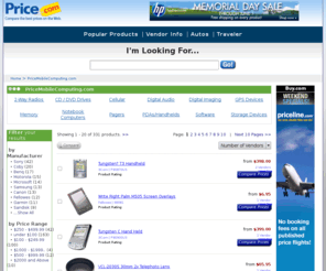 pricemobilecomputers.com: PriceMobileComputing.com: Price comparison, Best Deals compare Mobile Computing prices
PriceMobilecomputing.com, Best deal price comparison. Find & compare the best prices on palm, pda, memory and laptops