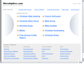 verering.com: WorshipLive.com -- A place to glorify God and worship Him forever. The best Chri
WorshipLive.com -- A place to glorify God and worship Him forever. The best Christian community, Christian teaching, and Christian music. Worship Live