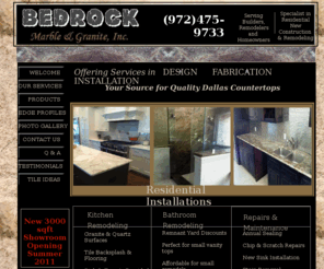 bedrockgranitedesigns.com: Dallas Countertops | Dallas Remodelers | Plano Granite
Choose experienced Dallas remodelers for the best Dallas countertops. Contact Bedrock Marble & Granite for quality Plano granite countertops and more.