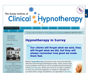 sich.co.uk: Hypnotherapy in Wallington, Surrey also Croydon, Sutton and Epsom
Hypnotherapy Surrey for Anxiety, Weight control, confidence and Smoking cessation