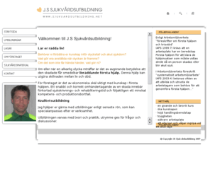 sjukvardsutbildning.net: J.S Sjukvårdsutbildning - sävsjö första hjälpen hlr hjärt-lungräddning l-abc luftvägsstopp livräddande utbildning liv hjärta
JS sjukvårdsutbildning erbjuder utbildningar inom livräddande första hjälpen, HLR, luftvägsstopp m.m.