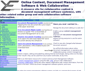 yedit.com: Online Content, Document Management Software & Web Collaboration
A resource site for collaborative content & document management software system(s), with other related group and web collaboration software information.