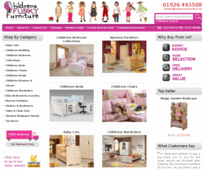 childrensfunkyfurniture.com: Kids Furniture, Childrens Furniture, Kids Beds, Childrens Bedding, Nursery Furniture, Cabin Beds, Cots
Childrens Funky Furniture is an online retailer of childrens bedding, Cabin Beds, Childrens Furniture, Nursery Furniture, Childrens Beds, Childrens Chairs, Childrens wardrobes, Childrens chest of drawers, Kids Furniture, Kids Beds and Kids Chairs. We are also offering cots, wooden cots and wooden nursery furniture with free delivery in UK.